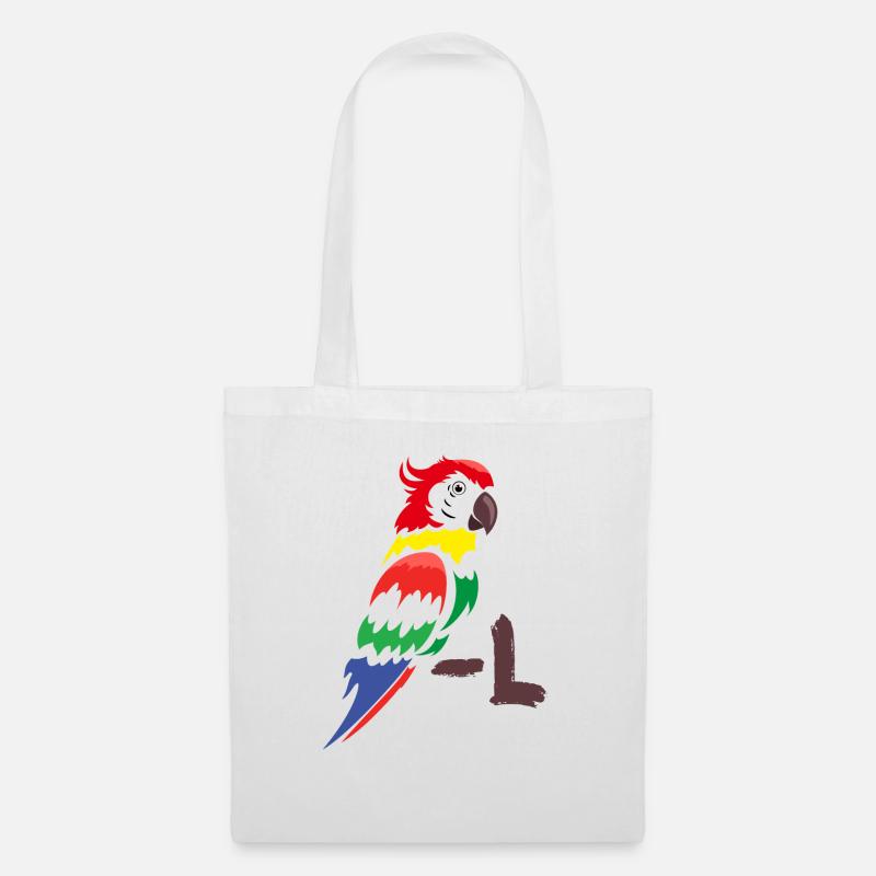 Parrot - Colorful Parrot - Tote Bag - white