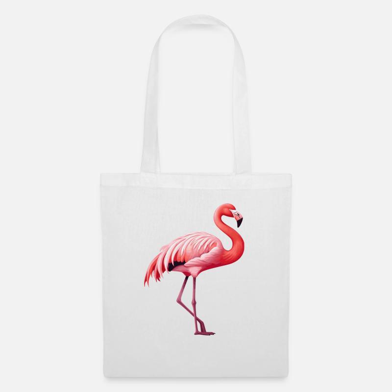 Flamingo - Tote Bag - white