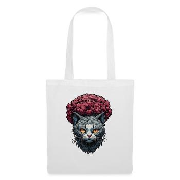 Cool Cat / Funny / Animal / Pet / Crazy - Tote Bag - white - Front
