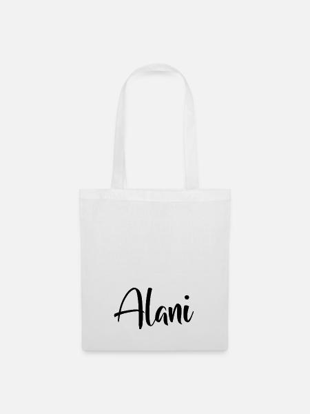 Vorname Alani - Stoffbeutel - Weiß