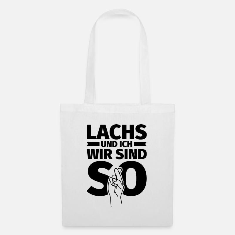 Lachs und ich wir sind so - Stoffbeutel - Weiß