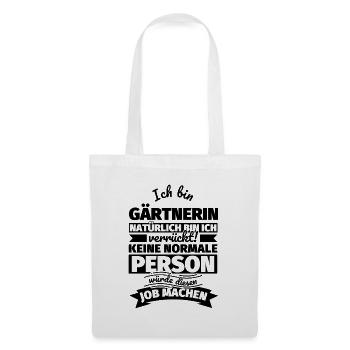 Gärtnerin Geschenke - Stoffbeutel - Weiß - Vorne