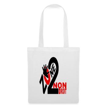 Tee shirt Zone De Non Droit / mode / street - Sac en tissu - blanc - Devant