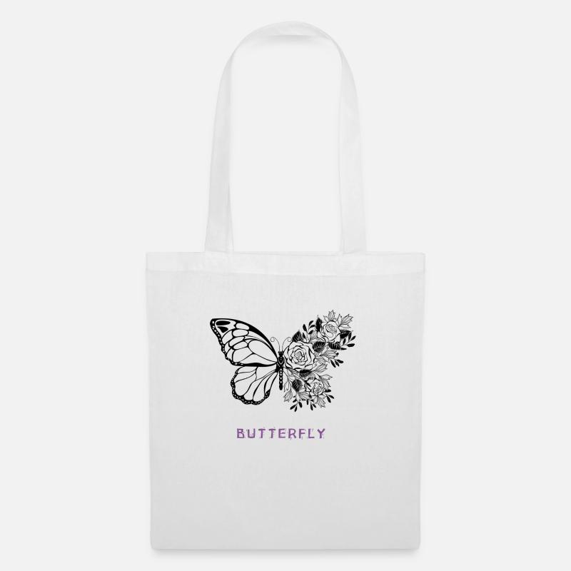 BUTTERFLY - Tote Bag - white