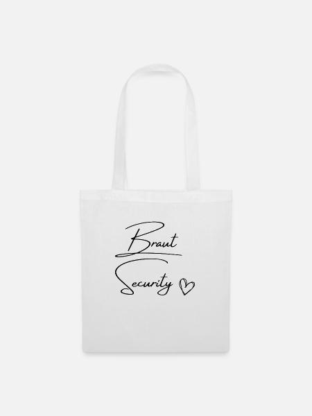 Braut Security - Stoffbeutel - Weiß