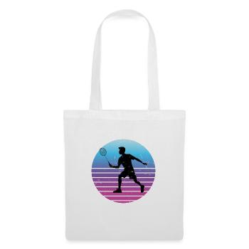 Badminton Men's Squash Badminton Badminton Player - Tote Bag - white - Front
