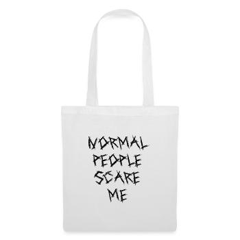 Normal People Scare Me - Tote Bag - white - Front