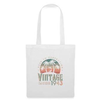 1943 Vintage Geburtstagsgeschenk 1943 - Stoffbeutel - Weiß - Vorne