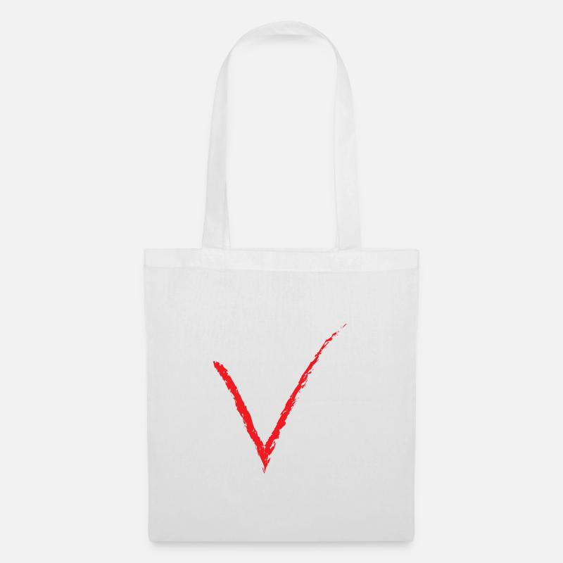 V - Stoffbeutel - Weiß