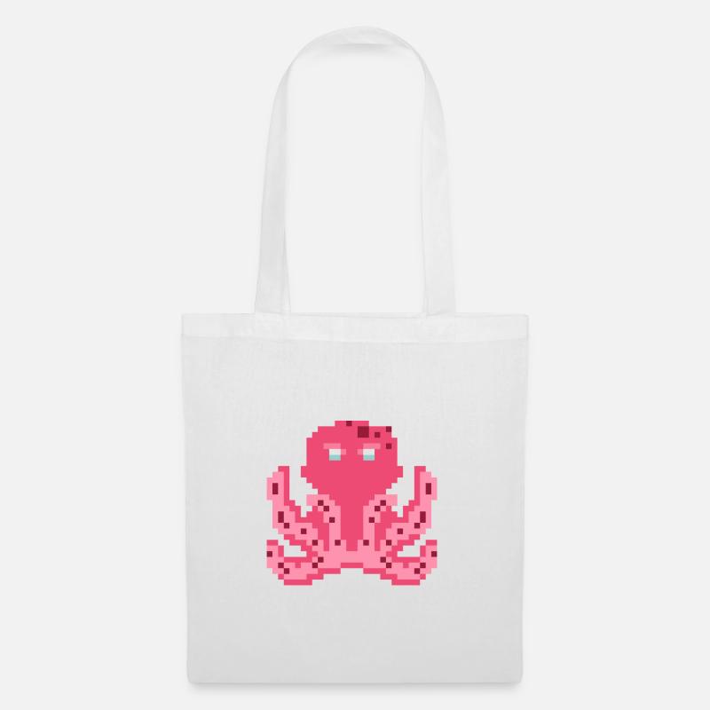 Oktopus - Stoffbeutel - Weiß