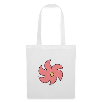 Symbole Plante Fleur Rose - Sac en tissu - blanc - Devant