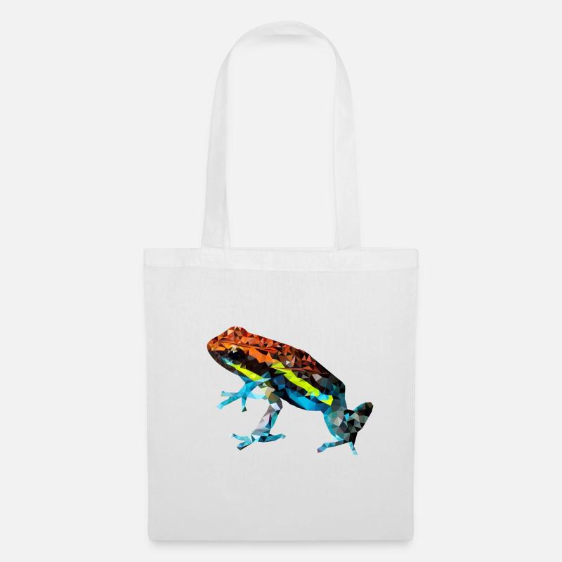 Cooler Pfeilgiftfroch Dendrobaten Mosaik Geschenk - Stoffbeutel - Weiß
