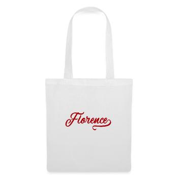 Florence - Prénom - Sac en tissu - blanc - Devant