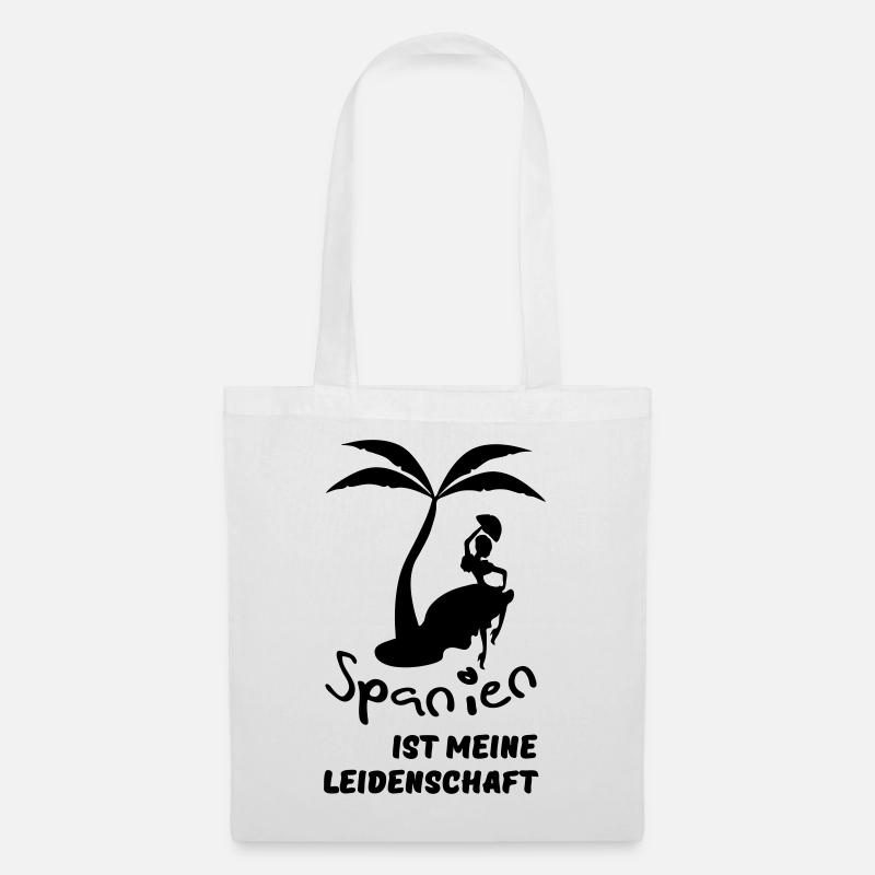 Spanien - meine Leidenschaft Urlaub Geschenk - Stoffbeutel - Weiß
