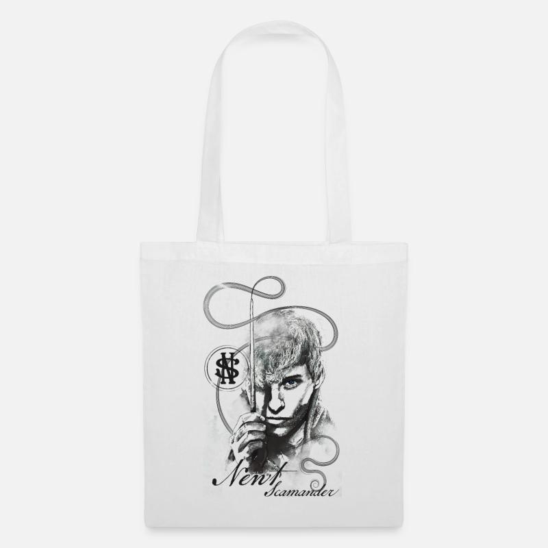 Fantastic Beasts Newt Drawing - Tote Bag - white