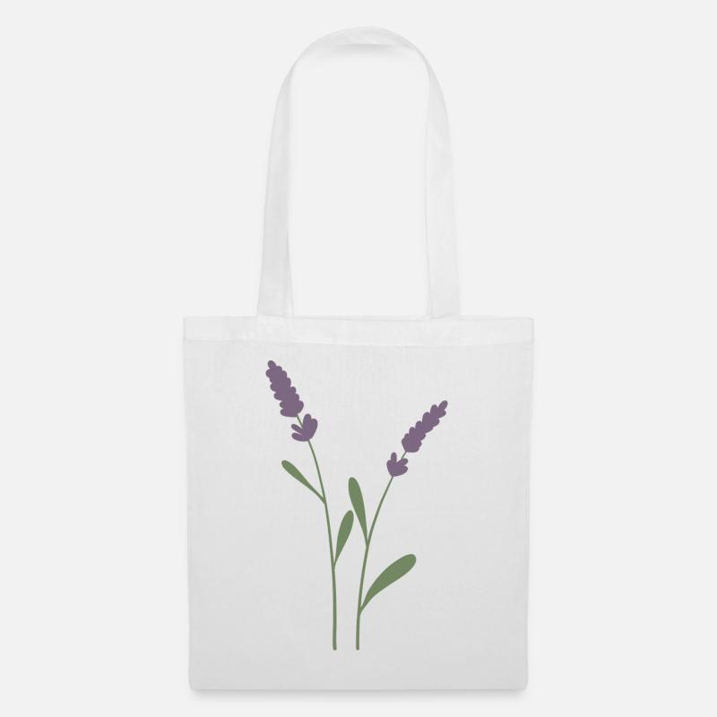 Lavendel - Stoffbeutel - Weiß