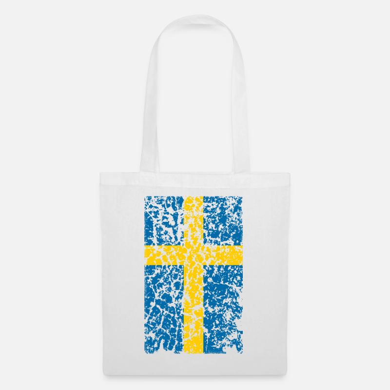 Schweden Vintage - Stoffbeutel - Weiß