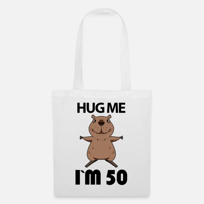 50 ans - 50 ans - Hug - Sac en tissu - blanc