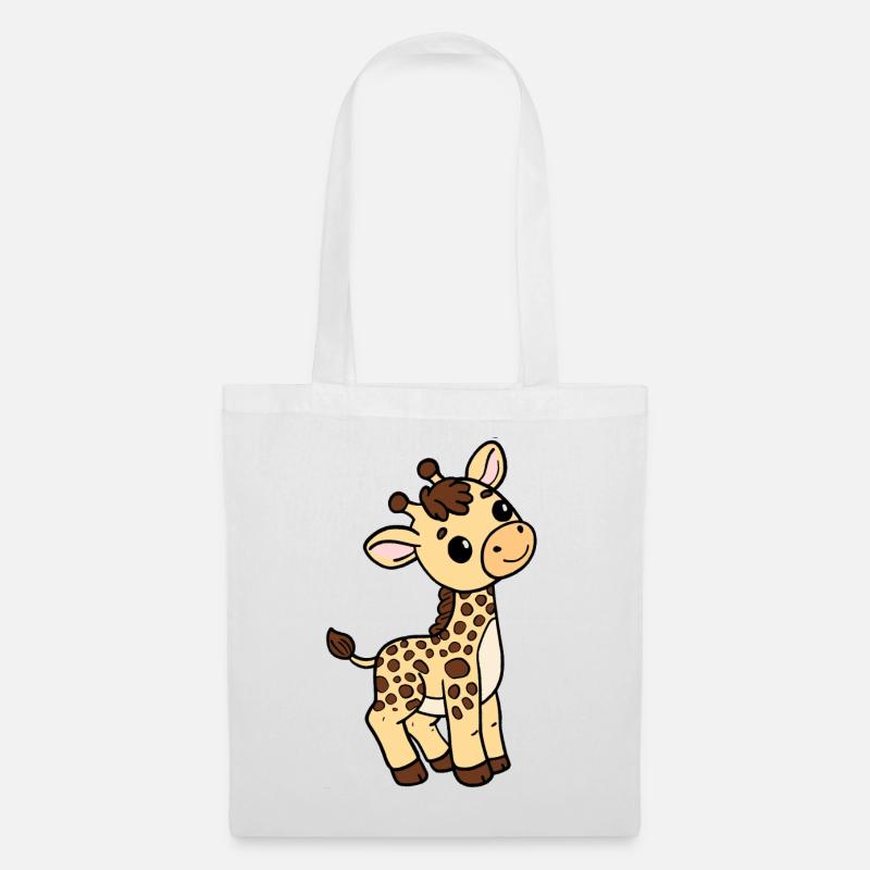 Giraffe - Stoffbeutel - Weiß