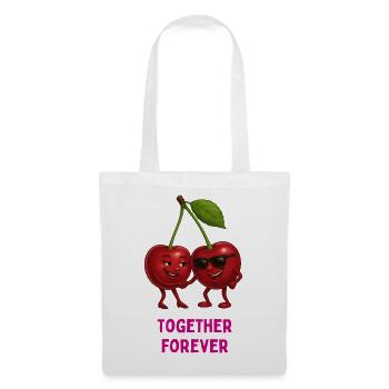 Cherry duo Together Forever - Tote Bag - white - Front