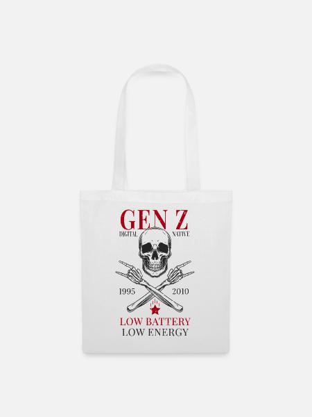 Gen Z – Digital Native - Stoffbeutel - Weiß