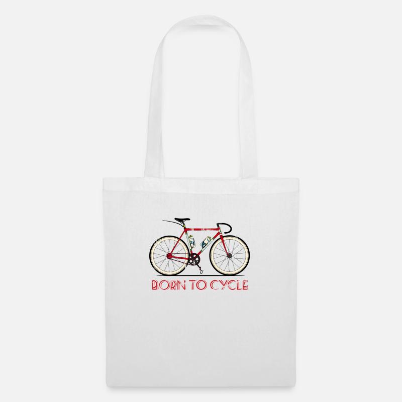 Né à cycle - Sac en tissu - blanc