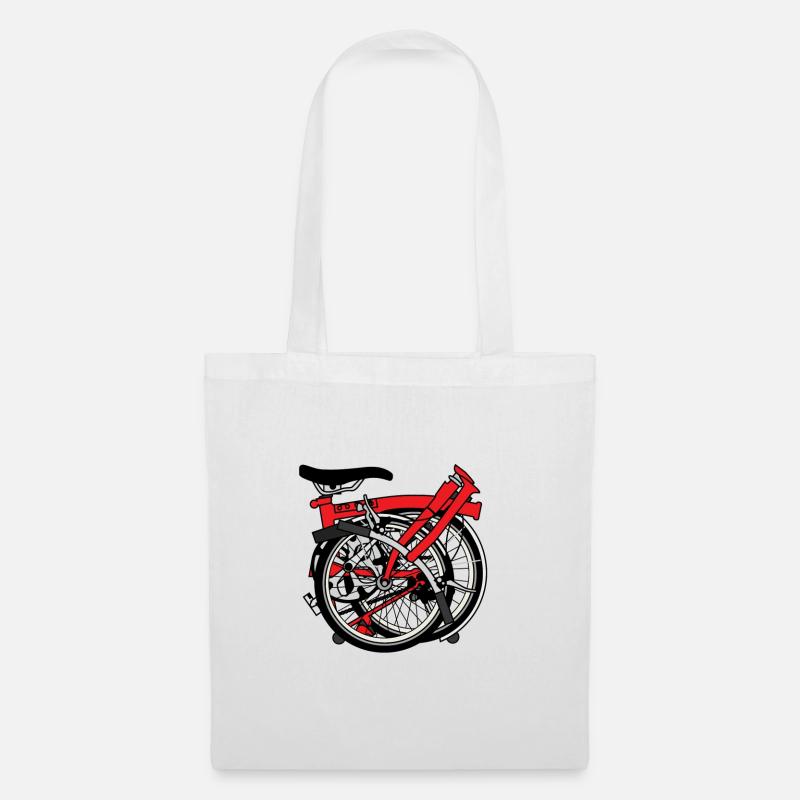 Brompton Bicycle bereit transportiert werden. - Stoffbeutel - Weiß