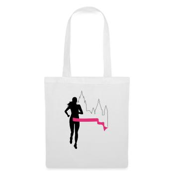 Marathon - Mayence - coureur - Exécuter - Run - 3C - Sac en tissu - blanc - Devant