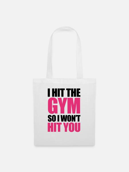 Gym - Stoffbeutel - Weiß