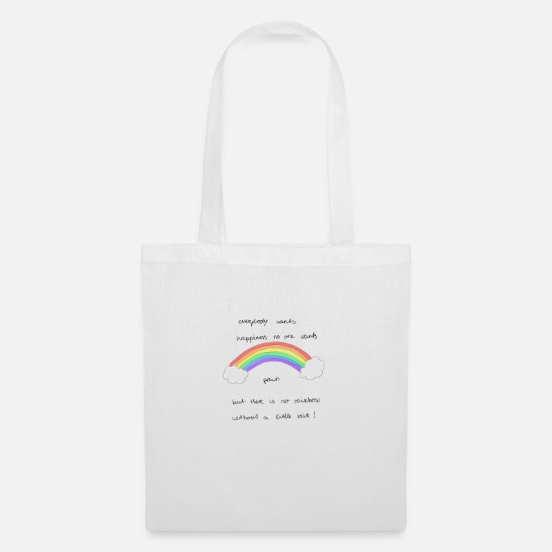 rainbow - Tote Bag - white