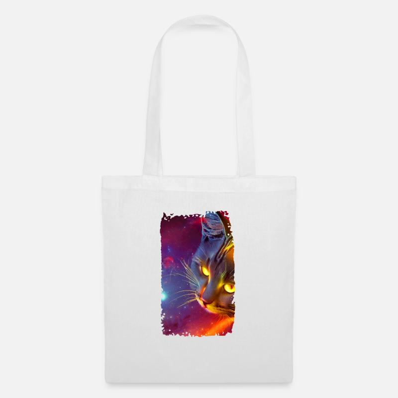 Space Cat - Tote Bag - white