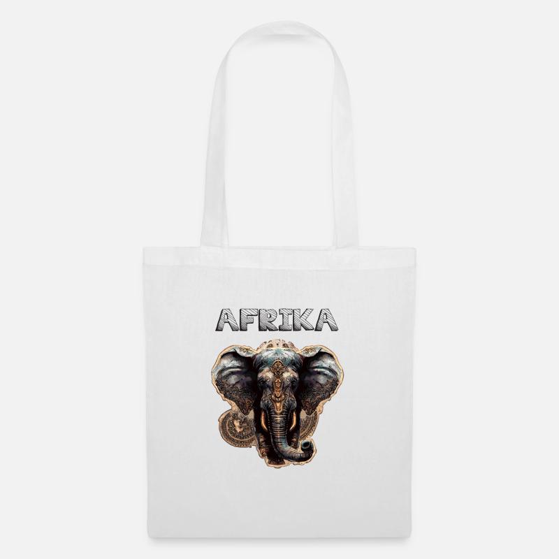 Afrika - Stoffbeutel - Weiß