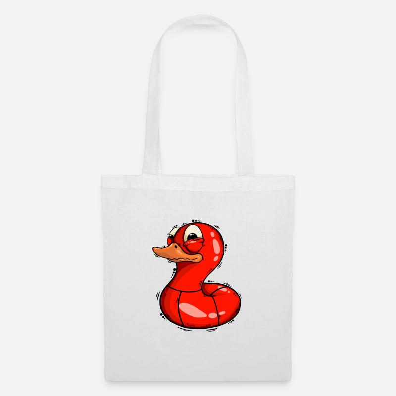 Ente - Stoffbeutel - Weiß