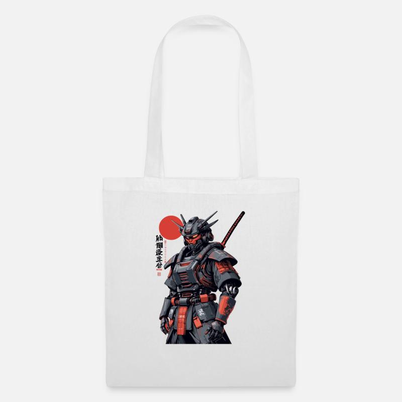 Samurai Robot - Tote Bag - white