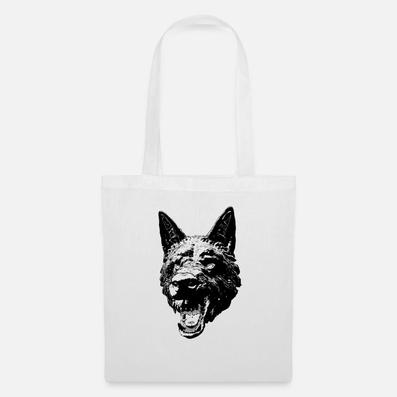 Wolf - Stoffbeutel - Weiß