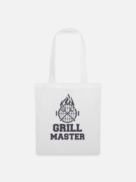 grill master bbq - Stoffbeutel - Weiß