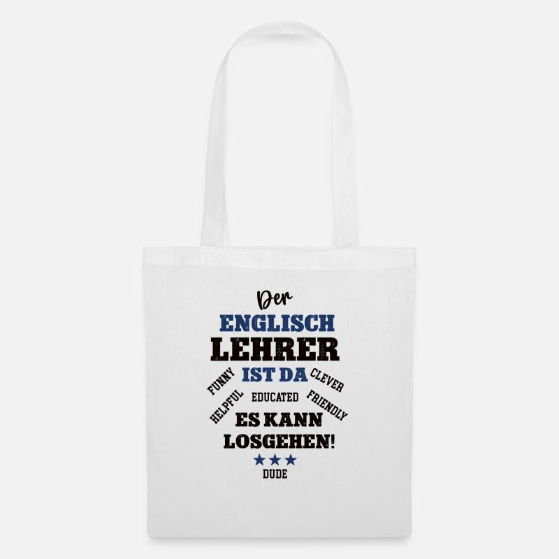 Englisch Lehrer Sprachlehrer Fremdsprachenlehrer - Stoffbeutel - Weiß