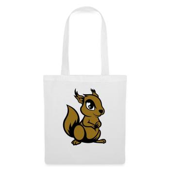 Écureuil Bande Dessinée Animal - Sac en tissu - blanc - Devant