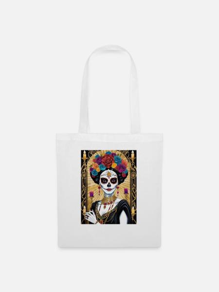 LA CATRINA - Stoffbeutel - Weiß