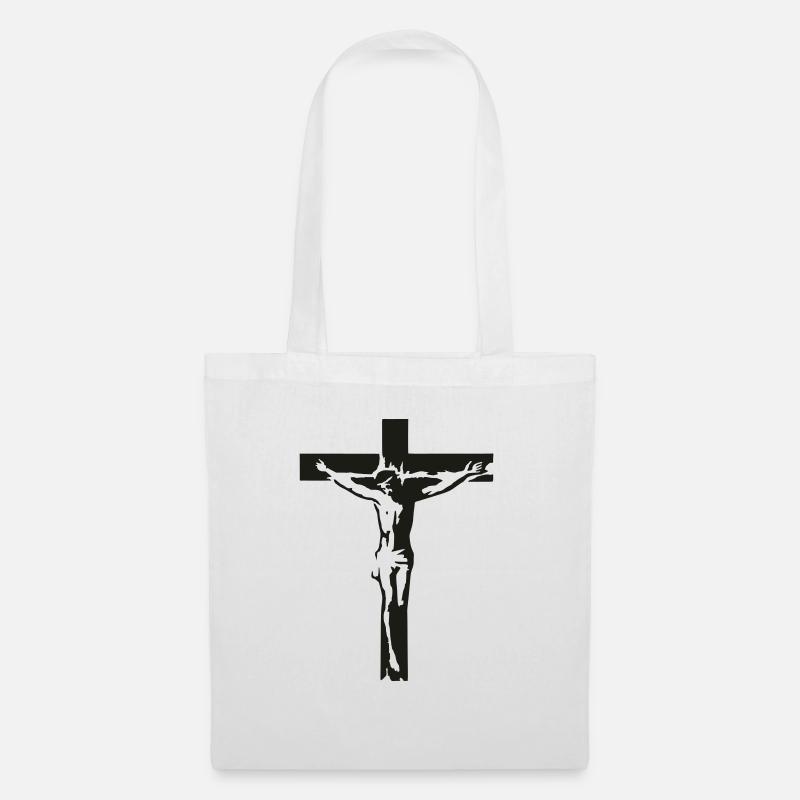 Jesus 02 - Stoffbeutel - Weiß