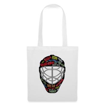 Eishockey, Torwartmaske, Maske - Stoffbeutel - Weiß - Vorne