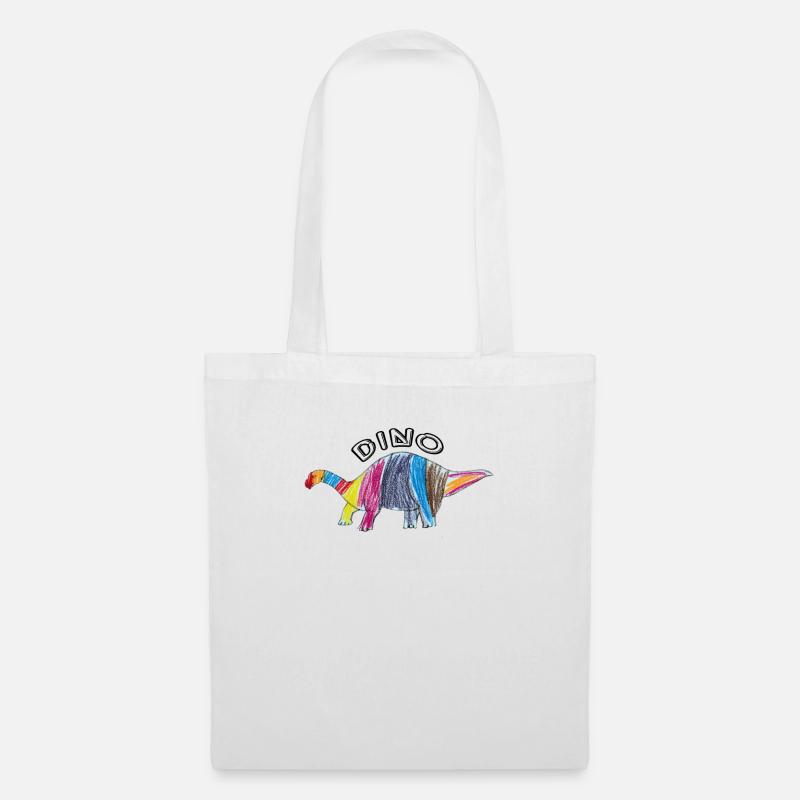 Dino - Stoffbeutel - Weiß