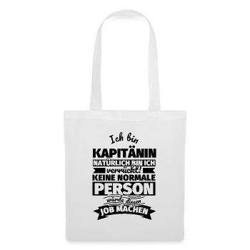 Kapitänin Geschenke - Stoffbeutel - Weiß - Vorne
