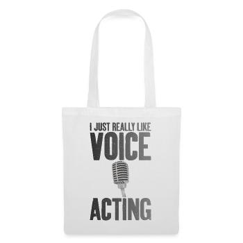 J’aime Doublage Acteur de doublage Artiste de voix off - Sac en tissu - blanc - Devant
