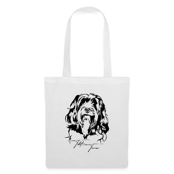 Tibetan Terrier Portrait Dog Portrait Dog Wilsigns - Tote Bag - white - Front