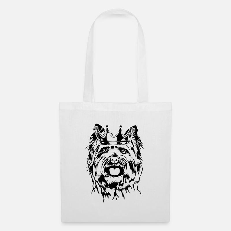 Cairn Terrier Krone Hund Hunde Wilsigns - Stoffbeutel - Weiß