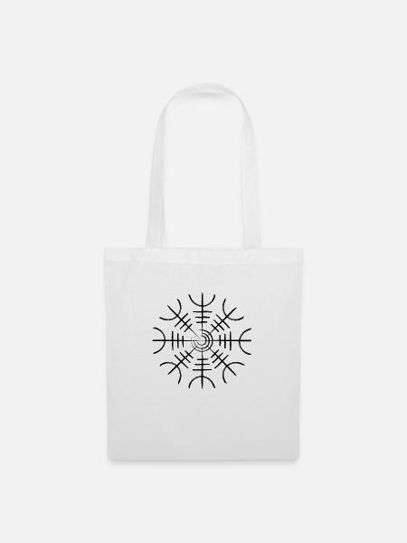 Aegishjalmur Helm of Awe ( Helm der Erfurcht ) - Stoffbeutel - Weiß