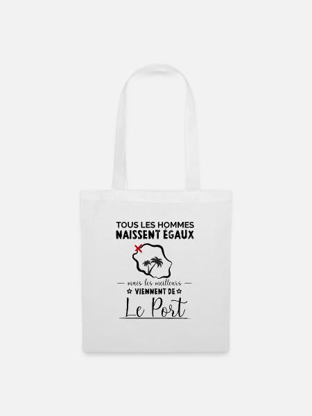 Les Meilleurs Viennent De Le Port De La Réunion. - Sac en tissu - blanc