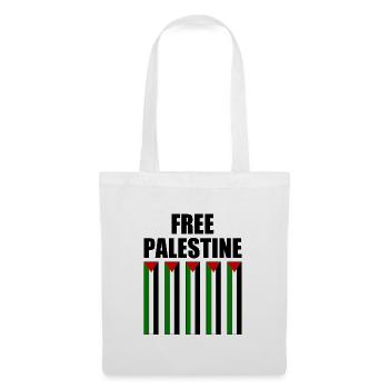 Free palestine - Sac en tissu - blanc - Devant