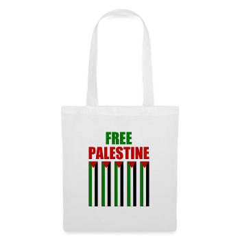 Free palestine - Sac en tissu - blanc - Devant